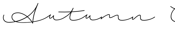 Autumn Chant font preview